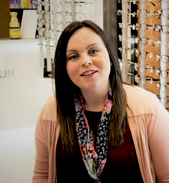 Jemma Malam our optician assistant at Optimum Vision Clinic
